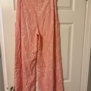 SHEIN Blush and White Patterned Pants